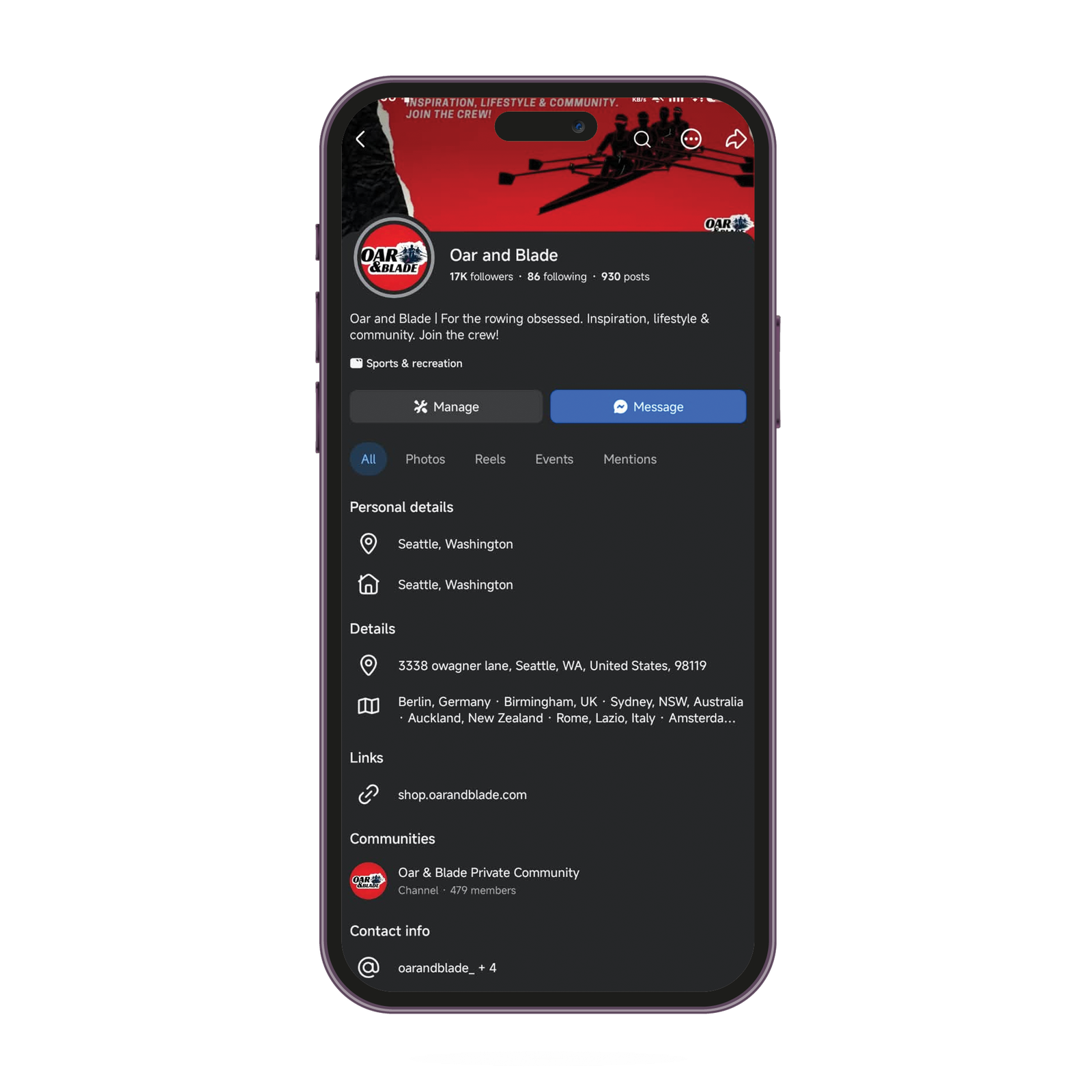 Optimized Instagram Profile