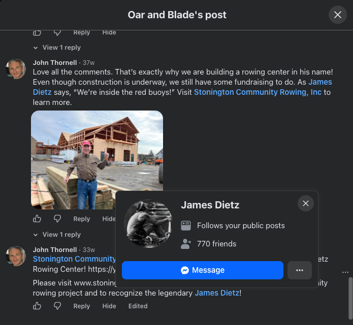 Social proof comment